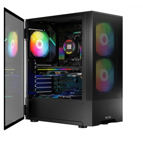Logic Concept Obudowa komputerowa Arya ARGB USB 3.0 Midi Tower Czarny