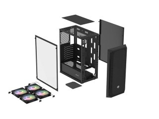 Fury Obudowa Fury Shobo SH4F RGB Midi Tower z oknem Czarna