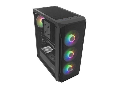 Fury Obudowa Fury Shobo SH4F RGB Midi Tower z oknem Czarna