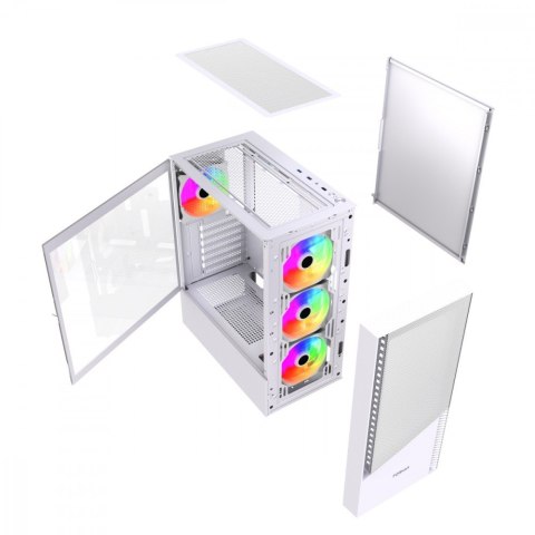 Gembird Obudowa Midi Tower Fornax 4300 ATX biała