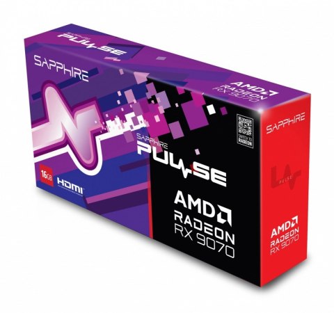 Sapphire Technology Karta graficzna Radeon RX 9070 PULSE 16GB GDDR6 256bit 2DP/2HDMI