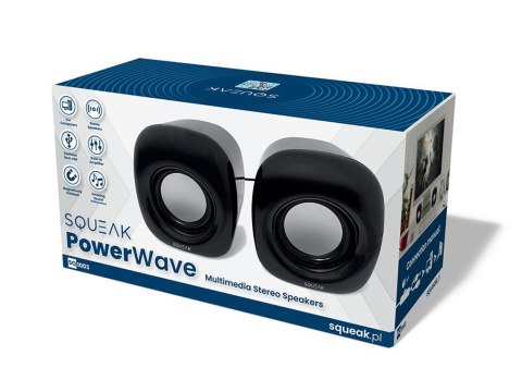 SQUEAK Głośniki komputerowe PowerWave SQ1003 stereofoniczne