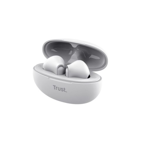 Trust Słuchawki earbuds Yavi Bluetooth ENC białe
