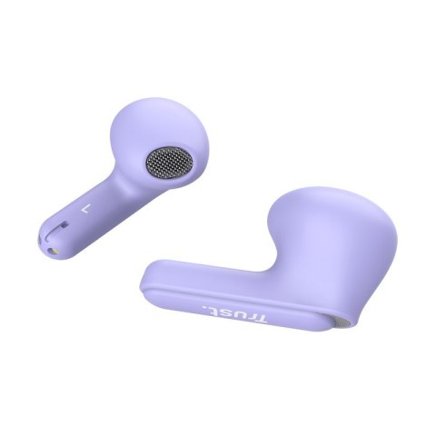 Trust Słuchawki earbuds Yavi Bluetooth ENC fioletowe