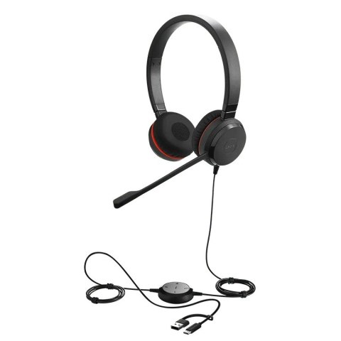 Jabra Słuchawki Evolve 30 II USB-A amp C MS Stereo