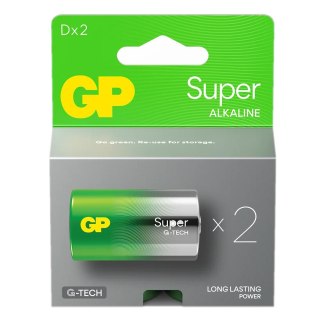 GP Battery Baterie alkaliczne LR20/D SUPER 2 sztuki (G-TECH)