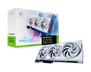 MSI Karta graficzna GeForce RTX 5070 12G GAMING TRIO OC WHITE GDDR7 192bit