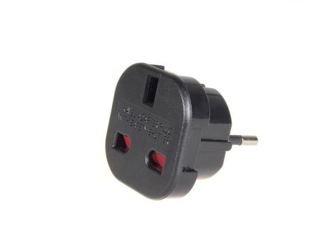 Maclean Przejściówka adapter EU na UK MCE72 Czarna