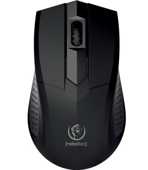 Rebeltec Mysz optyczna Focus USB, 1200DPI 3 przyciski i rolka, czułość 125Hz, kabel 1.8m, waga 66g