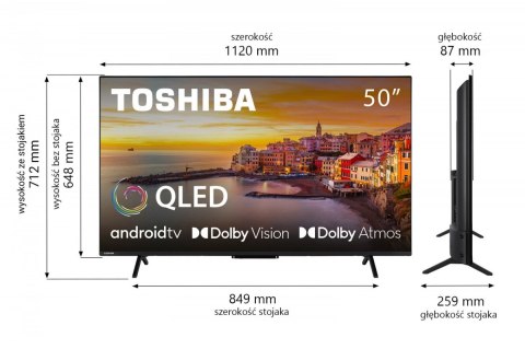 Toshiba Telewizor QLED 50 cali 50QA2363DG