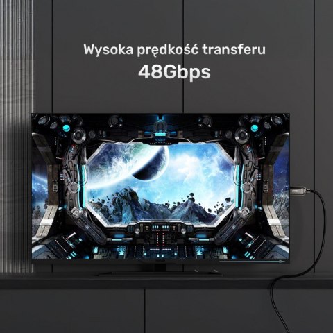 Unitek Kabel optyczny HDMI 2.1 AOC 8K 120Hz 15m; C11085GY01-15M