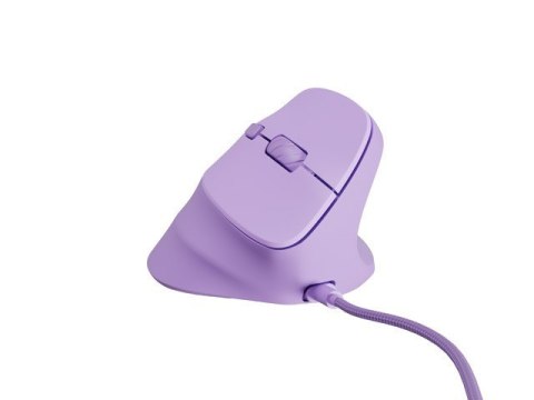 Natec Mysz wertykalna CRAKE 2 PRO 128000DPI optyczna lawendowa