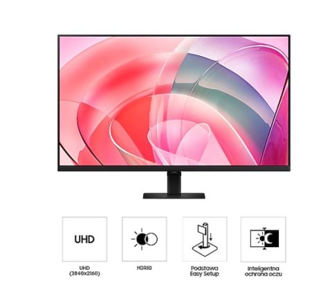 Samsung Monitor 37 cali ViewFinity S70D VA 3840x2160 UHD 16:9 1xHDMI 1xDP 5ms PinP/PbyP 60Hz płaski 2Yd2d (LS37D700EAUXEN)