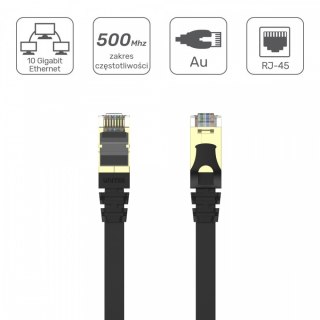 Unitek Patchcord CAT.7 SSTP 10M (8P8C) RJ45; płaski; C1897BK-10M
