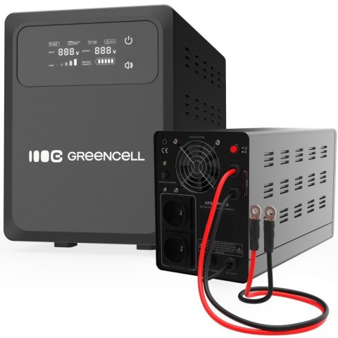 Green Cell Zasilacz awaryjny UPS AVR PowerCore 500W/800VA 12VDC