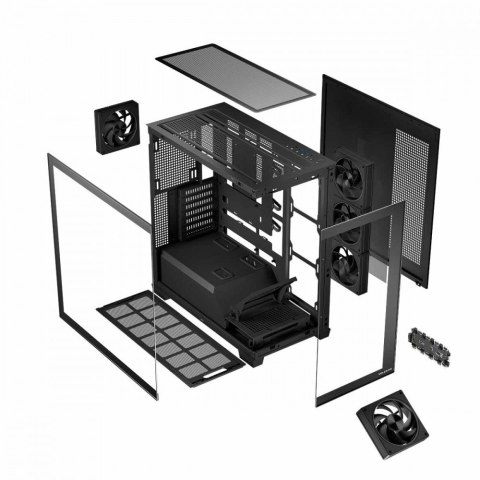 MODECOM Obudowa PC STELLAR 5F ARGB 10 Czarna