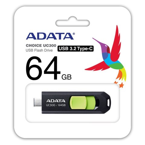 Adata Pendrive UC300 64GB USB3.2-C Gen1 czarny