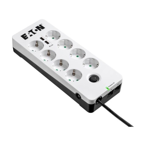 Eaton Listwa zasilająca Protection Box 8 Tel@ USB DIN