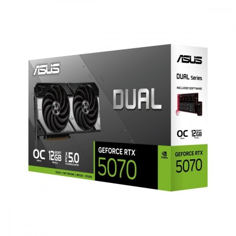 Asus Karta graficzna GeForce RTX 5070 DUAL 12GB GDDR7 192BIT HDMI/3DP