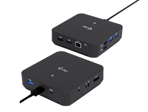 I-tec Stacja dokująca USB-C DP Dual HDMI Power Delivery 100W + Uniwersalna Ładowarka 100W