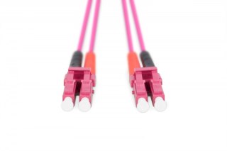 Digitus Patch cord światłowodowy FO LC-LC MM 50/125 OM4 duplex LSOH 1m