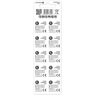EverActive Baterie alkaliczne mini AG5/G5/LR754/LR48 blister 10 szt.