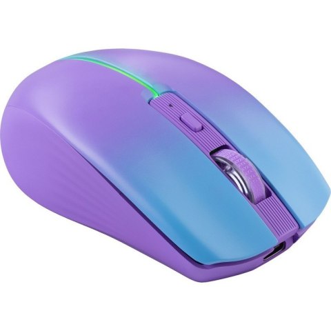Defender Mysz bezprzewodowa MYSTERY MM-301 RF+BT 1600DPI 6P fioletowa