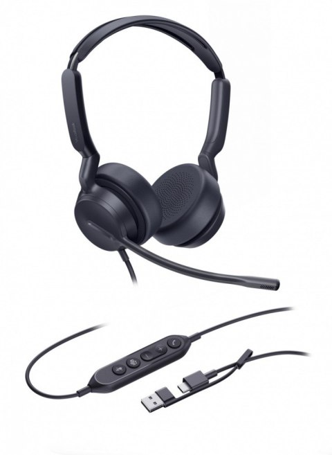 Yealink Słuchawki UH42 Dual Teams USB-C/A 1308195
