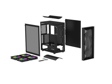 Genesis Obudowa Genesis Diaxid 605 ARGB MIDI TOWER USB-C Czarna
