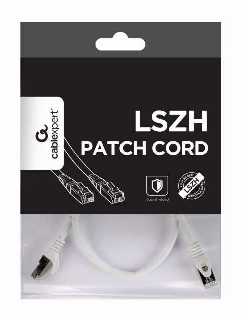 Gembird Patch cord Kat.6A S/FTP LSZH 10m biały
