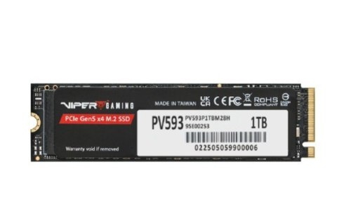 Patriot Dysk SSD 1TB VIPER PV593 M.2 2280 PCIe Gen5 x4 14000/10000MB/s