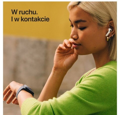 Apple Watch SE 3 GPS koperta 44 mm z aluminium w kolorze księżycowej poświaty, pasek sportowy w kolorze księżycowej poświaty - rozmiar