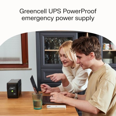 Green Cell Zasilacz awaryjny UPS 600W/1000VA modyfikowana sinusoida