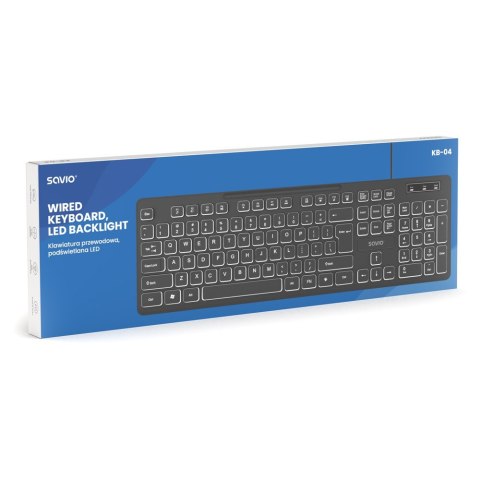 Savio Klawiatura przewodowa KB-04