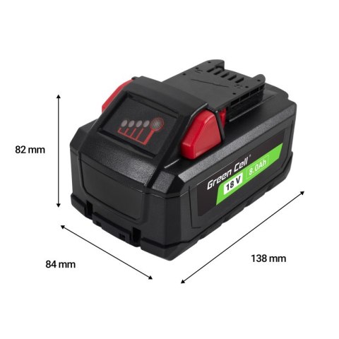 Green Cell Bateria do elektronarzędzi Milwaukee M18 18V 8Ah