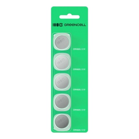 Green Cell Baterie guzikowe 5x CR1620