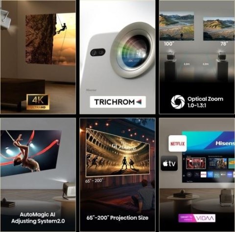 Hisense Projektor mini laser 4K M2 PRO