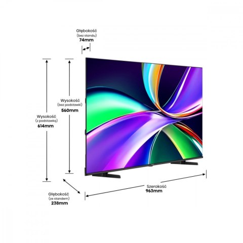 Hisense Telewizor QLED 43 cale 43E7Q