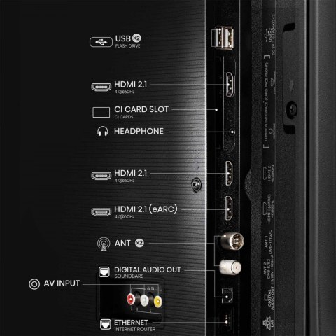 Hisense Telewizor QLED 43 cale 43E7Q