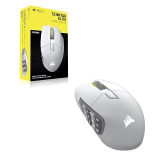 Corsair Mysz bezprzewodowa Scimitar Elite Wireless SE White 33000 DPI