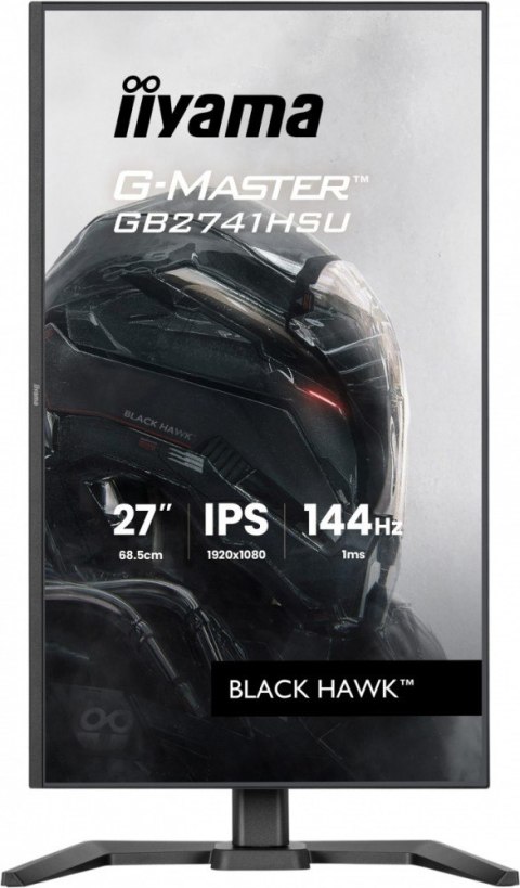 IIYAMA Monitor 27 cali GB2741HSU-B1 IPS,FHD,144Hz,1ms,2xUSB,350cd,HDMI,DP, HAS (150) PIVOT