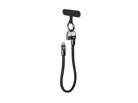 Lanberg Kabel USB-C M/M SMYCZ/BRELOK 0.3M 240W czarny