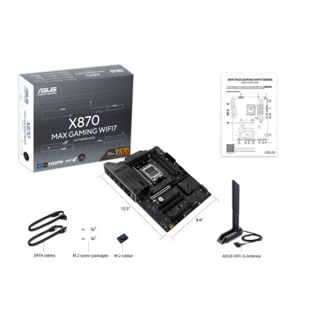 Asus Płyta główna X870 MAX GAMING WIFI7 AM5 4DDR5 HDMI/USB-C