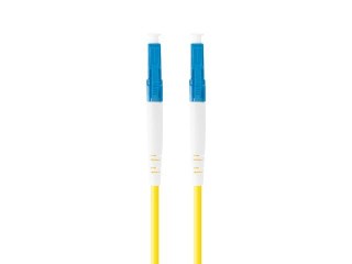 Lanberg Patchcord światłowodowy Sm Lc/Upc-Lc/Upc Simplex 3.0Mm 10M żółty