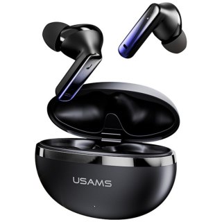 USAMS Słuchawki bluetooth TWS E02 ANC+ENC czarne