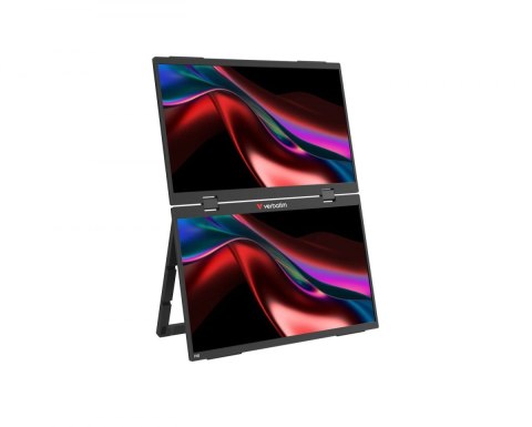 Verbatim Monitor dotykowy DUAL Essentialis 2x 15,6 Full HD 60Hz