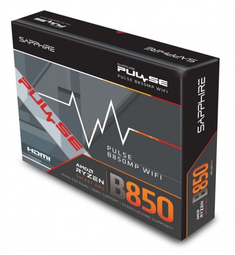 Sapphire Technology Płyta główna PULSE B850M WIFI AM5 4DDR5 mATX
