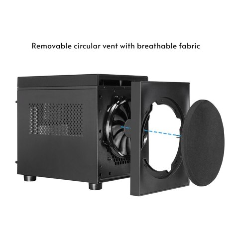 Chieftec Obudowa CI-03B-OP mATX The Cube czarna