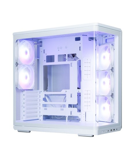 Zalman Obudowa P60 Mid-Tower 5x ARGB fans biała