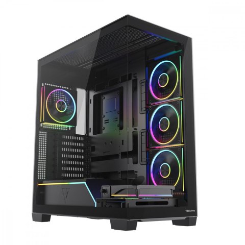 MODECOM Obudowa PC VOLCANO STELLAR PLUS ARGB MIDI 5F Czarna